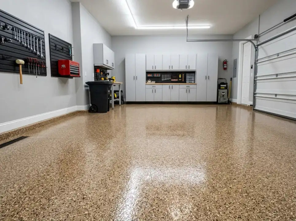 Floor Shield of South West FL Premium garage floor coating with polyaspartic finish