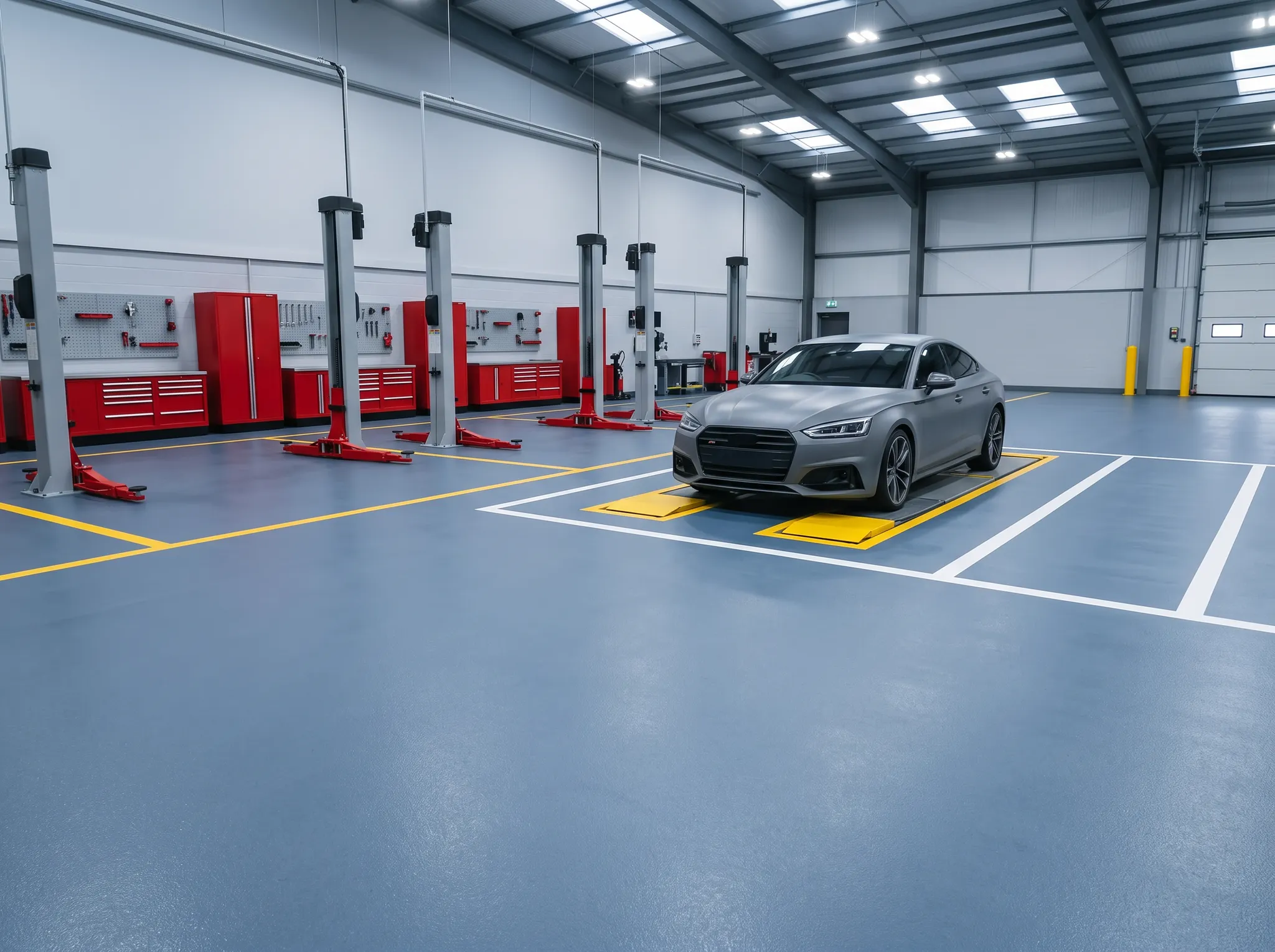 Commercial floor coating project in Bradenton, FL