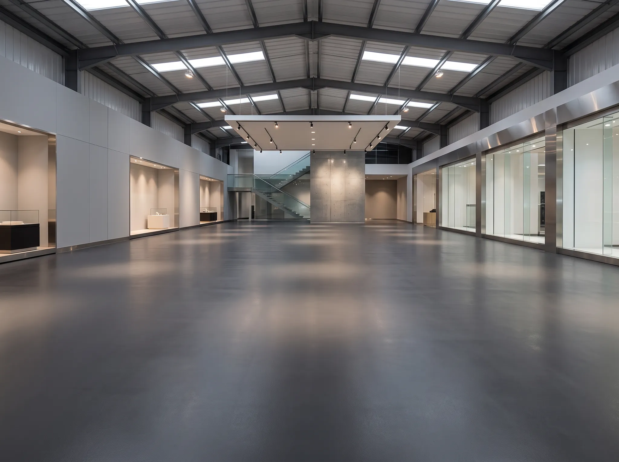 Commercial floor coating installation