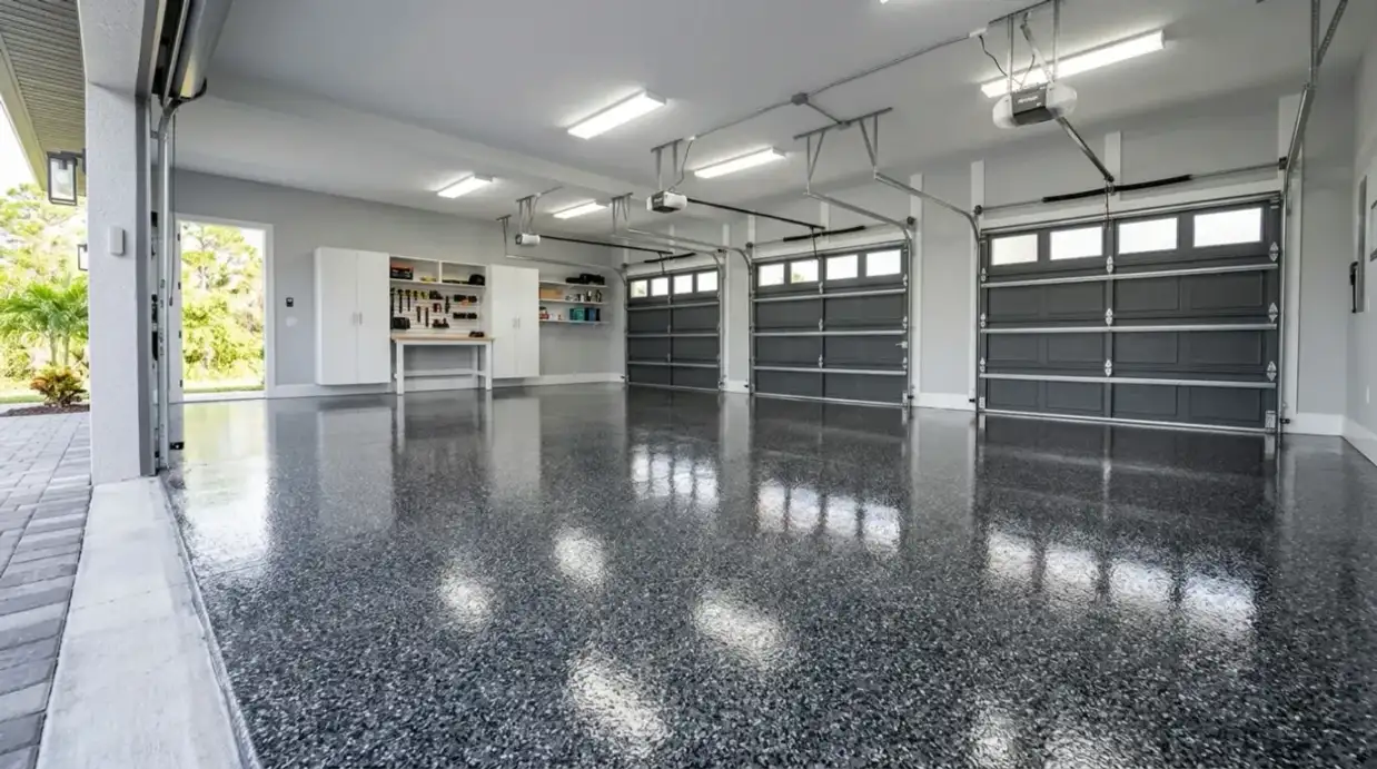 Floor Shield of South West FL Premium polyaspartic garage floor coating by Floor Shield of SWFL