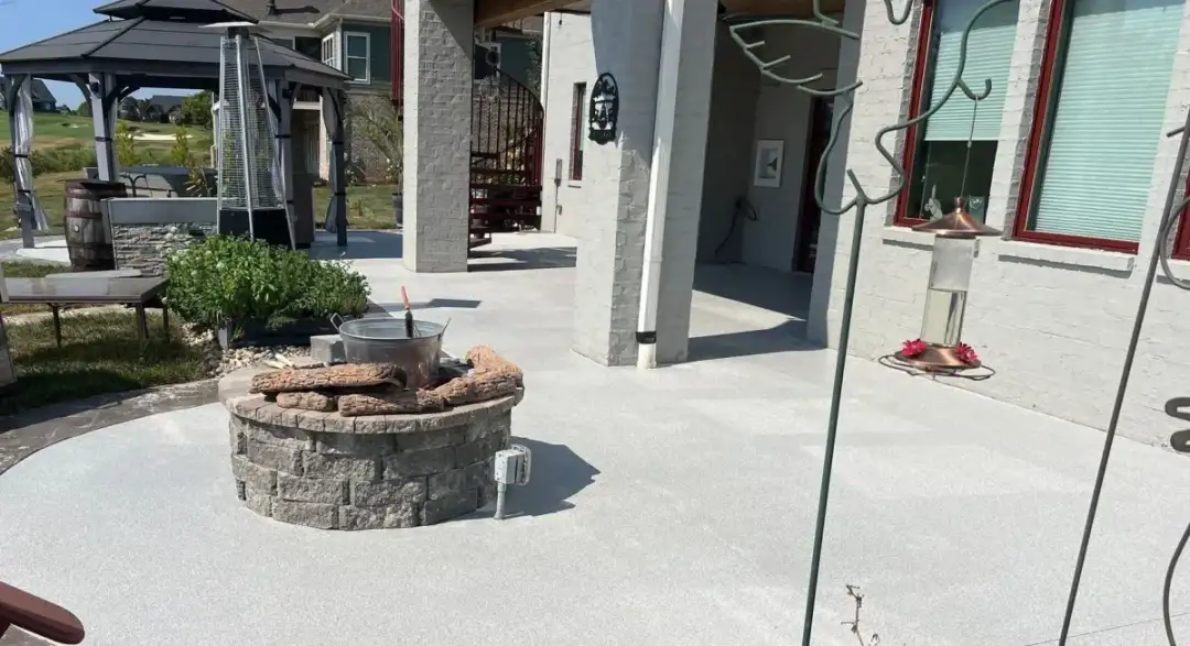 Patio and lanai polyaspartic floor coating