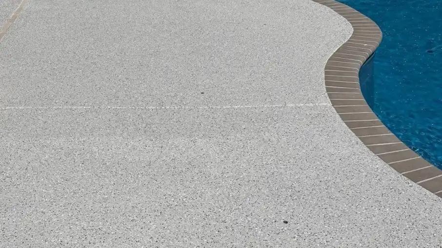 Slip-resistant pool deck coating