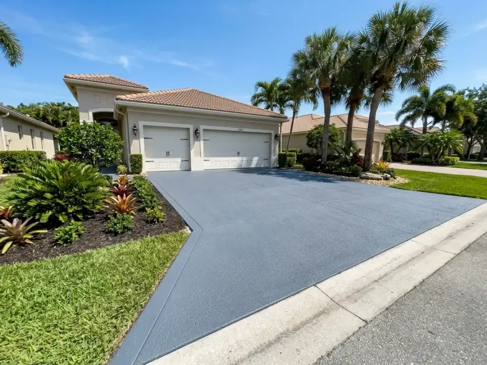 Well-maintained driveway coating