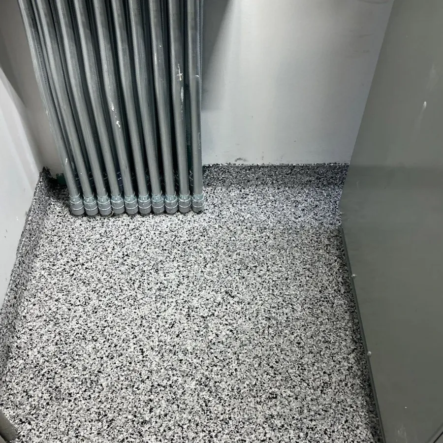 Commercial floor coating application