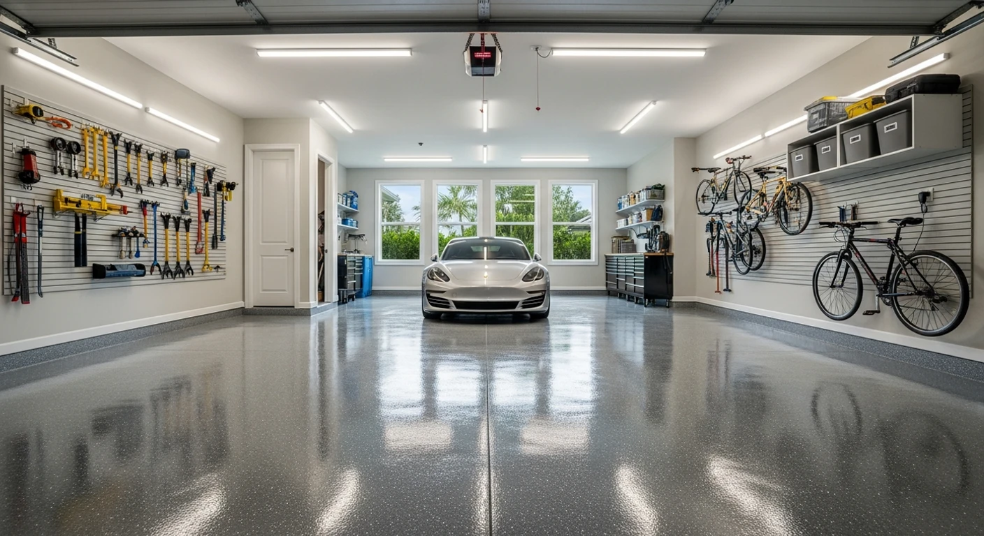 Premium garage floor coating by Floor Shield of SWFL